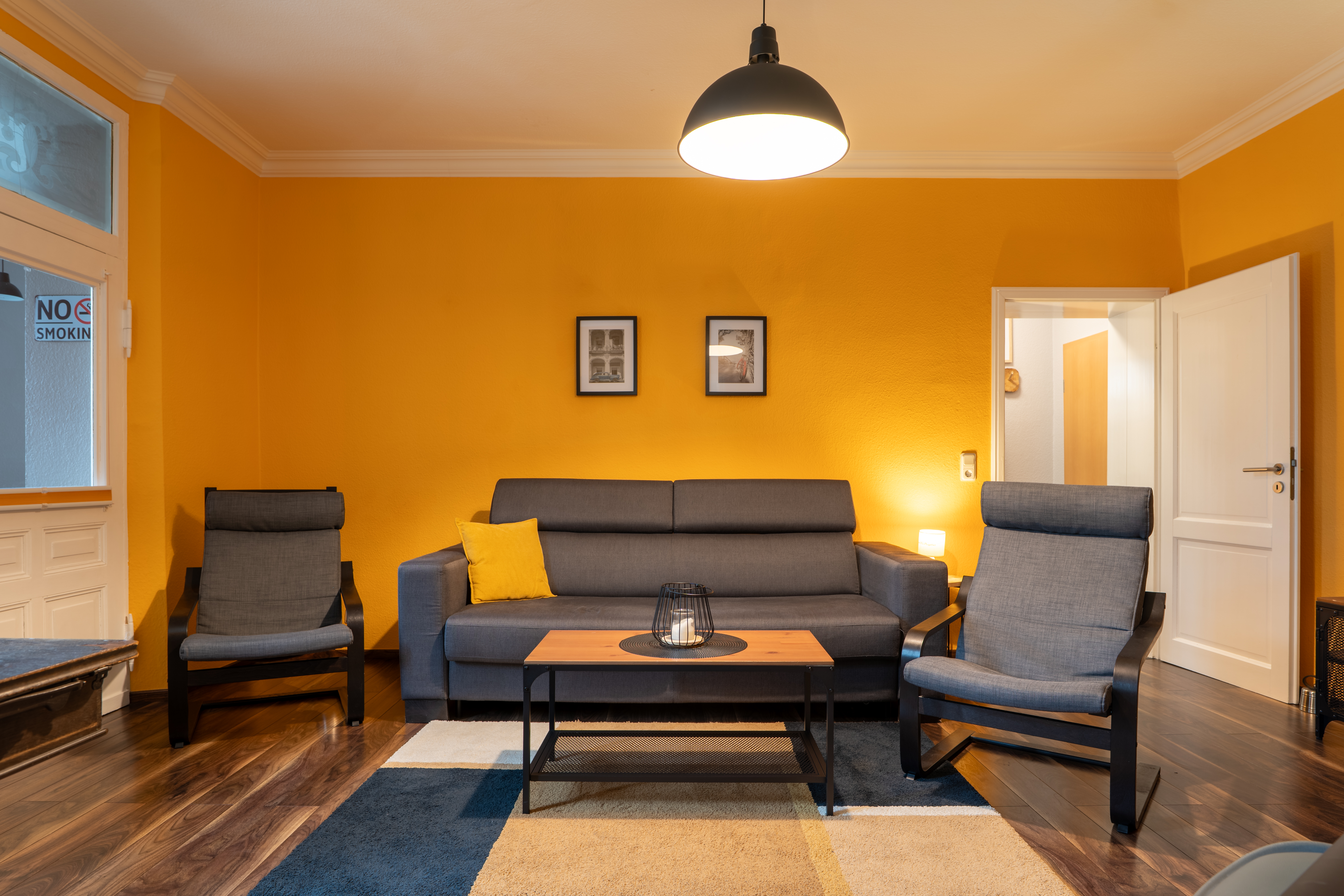 Wohnzimmer der Ferienwohnung am Schloss Barby / Elbe